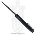 Heretic Knives - H000-4A-T - Wraith - Automatic Knife - Elmax Coated Drop Point - 6061-T6 Aluminum/CF - Black