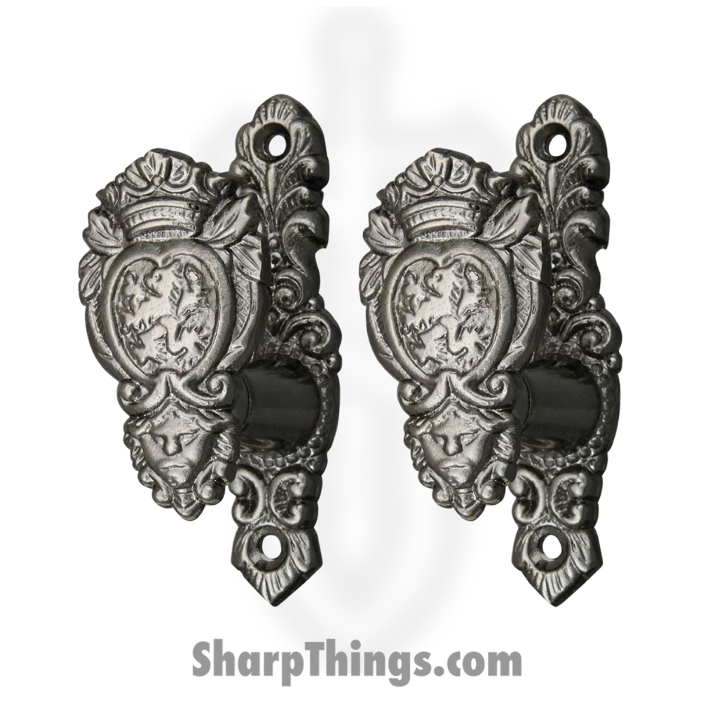 2a70387f-465f-4a7c-9976-76422c9fc4bc_CN203307_1.jpg CMP - CN203307 - Rampant Lion Shield Gun and Sword Holders 2 Piece Set - Image 1