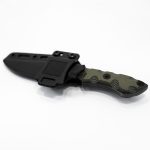 T.Kell Knives - StrikerWdlndGG - Striker - Fixed Blade Knife - 1095 Nickle Boron Coated Clip Point - G10 - Woodland Premium Grenade Grip