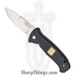Al Mar - AMK9202 - 40th Anniversary SERE - Automatic Knife - D2 Satin Drop Point - FRN with Logo Inlay - Black Gold