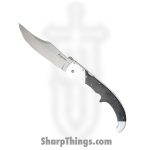 Cold Steel - CS62MA - Espada XL Lockback - Folding Knife - S35VN Satin Clip Point - G10 with 7075 Aluminum Bolsters and Frame - Black