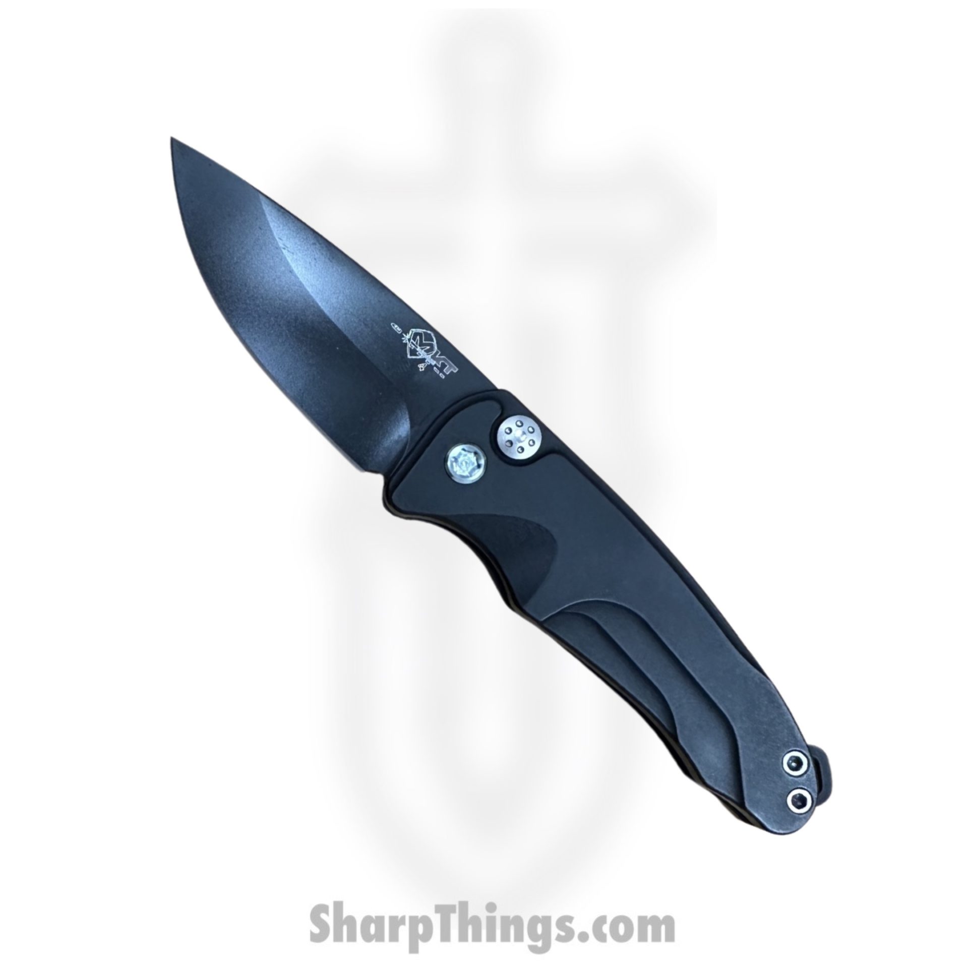 2ab0c207-a95b-4990-a2a7-d0740fe7bf9e_MKA394PQ-42AB-T2C2-Q4_1.jpg Medford Knife - MKA394PQ-42AB-T2C2-Q4 - Smooth Criminal Auto Folder - PVD S45VN – Black - Teal - Image 1
