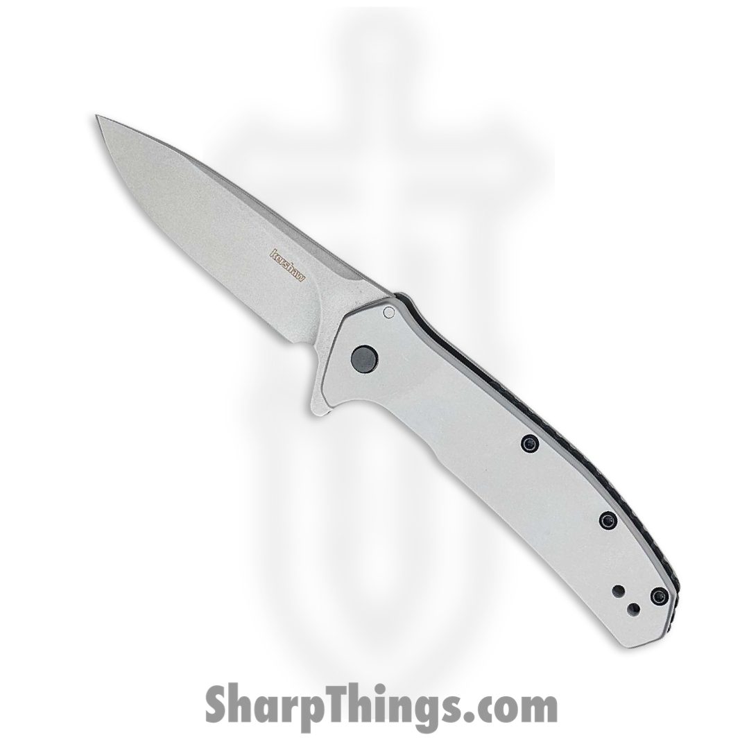 2ab2511a-9a3c-4967-9af8-2b0d0974dd3d_2044_1.jpg Kershaw - 2044 - Outcome - Folding Knife - 8Cr13MoV Stonewash Clip Point - Stainless Steel - Silver - Image 1
