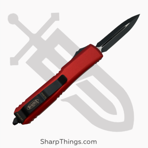Microtech - 122-3RD - Ultratech - OTF Auto - Elmax, M390, 204P Coated Dagger - 6061-T6 Aluminum - Red