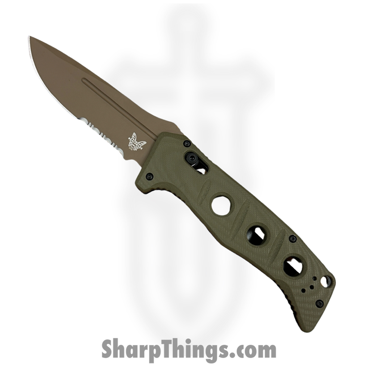 2ac88436-066f-4a07-94f9-a2e233ddaa75_2750SFE-2_1.jpg Benchmade - 2750SFE-2 - Adamas - Automatic Knife - CPM CruWear Coated Drop Point P/S - G10 - Flat Earth - Image 1