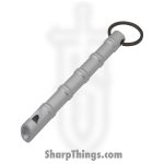 Panex - P-15960-SL - Self Defense Keychain Emergency Whistle Kubotan - Aircraft Aluminum - Silver