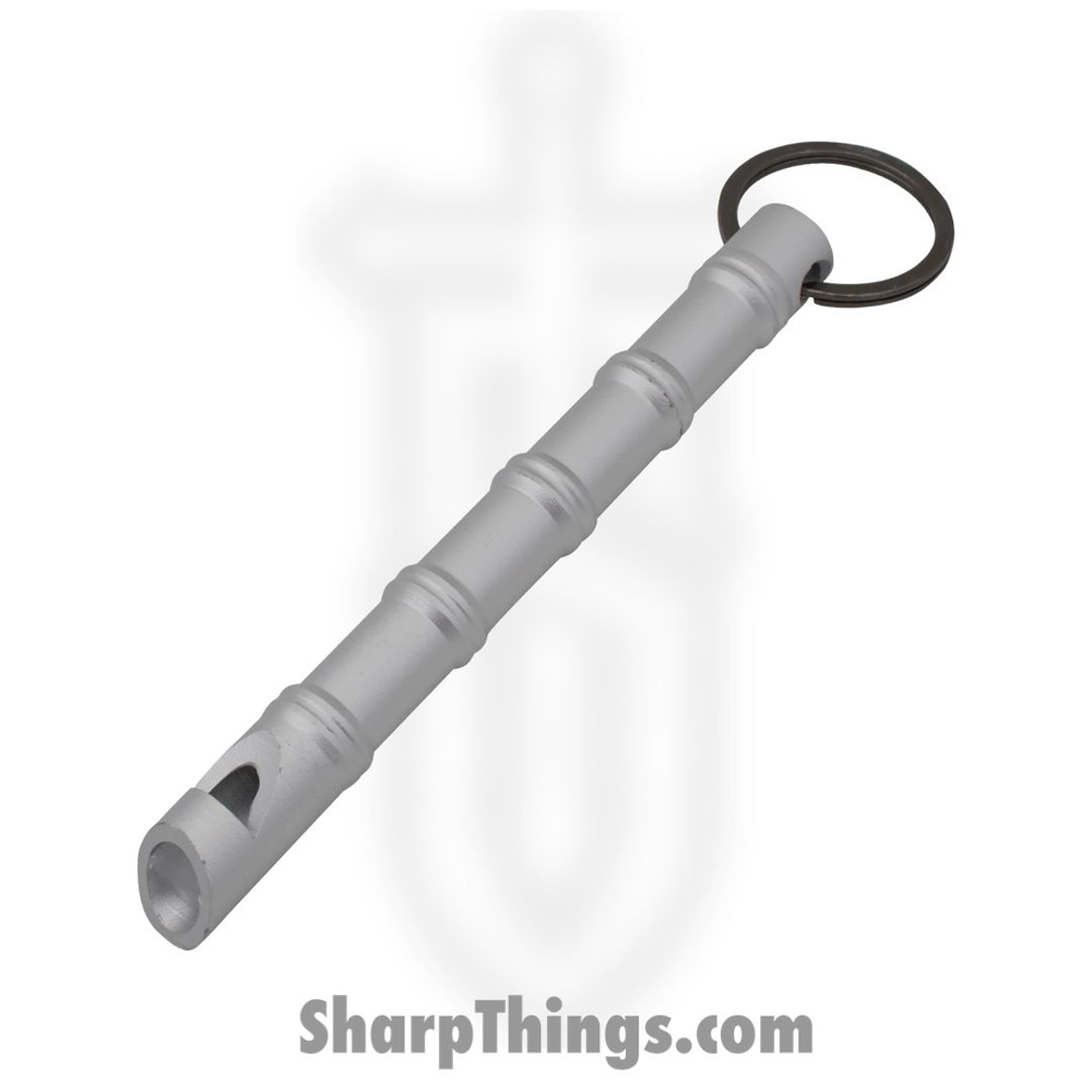 2af6823e-84a8-4414-9379-b2254ffa90a2_P-15960-SL_1.jpg Panex - P-15960-SL - Self Defense Keychain Emergency Whistle Kubotan - Aircraft Aluminum - Silver - Image 1