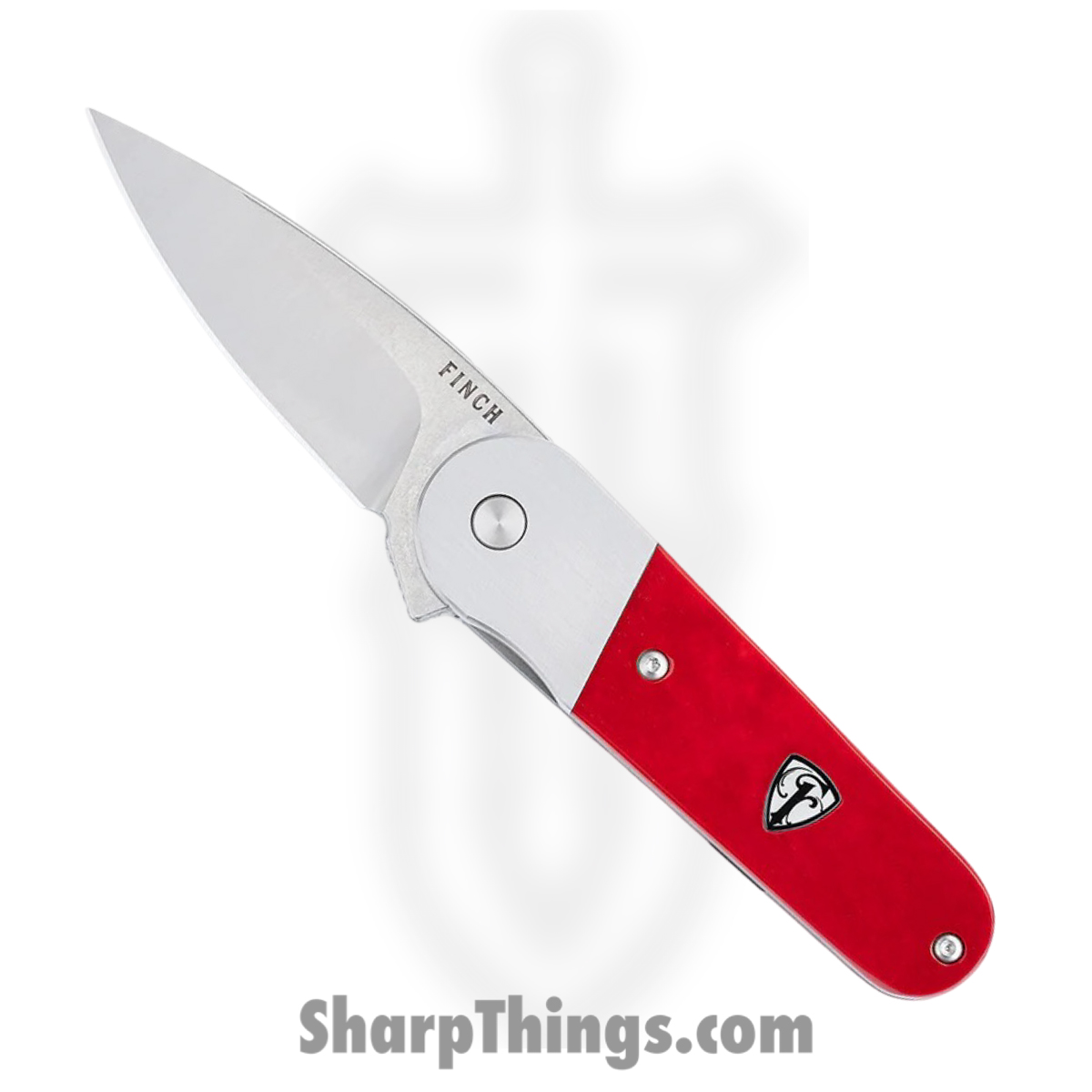 2b993375-450b-4497-b303-e494d2a01085_CB351_1.jpg Finch Knife Co. - FKCB351 - Atlantic River Cherry Bomb - Folding Knife - 154CM Satin Spear Point - Bone - Red - Image 1