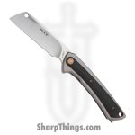 Buck - BU263GYS - HiLine Linerlock - Folding Knife - D2 Tumbled Cleaver - G10 - Black