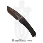 Medford Knife - MK033SVT-30PV-TPCP-BP - Midi Maurauder Vulcan Tanto Folder - S35VN PVD HW/Brsh/Clips Titanium -