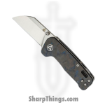 QSP - QS130XSD1 - Mini Penguin - Folding Knife - 14C28N Satin Sheepsfoot - Carbon Fiber - Black/Blue