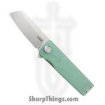 Kubey - KUB317E - Sailor - Folding Knife - AUS-10A Blasted Sheepsfoot - G10 - Jade