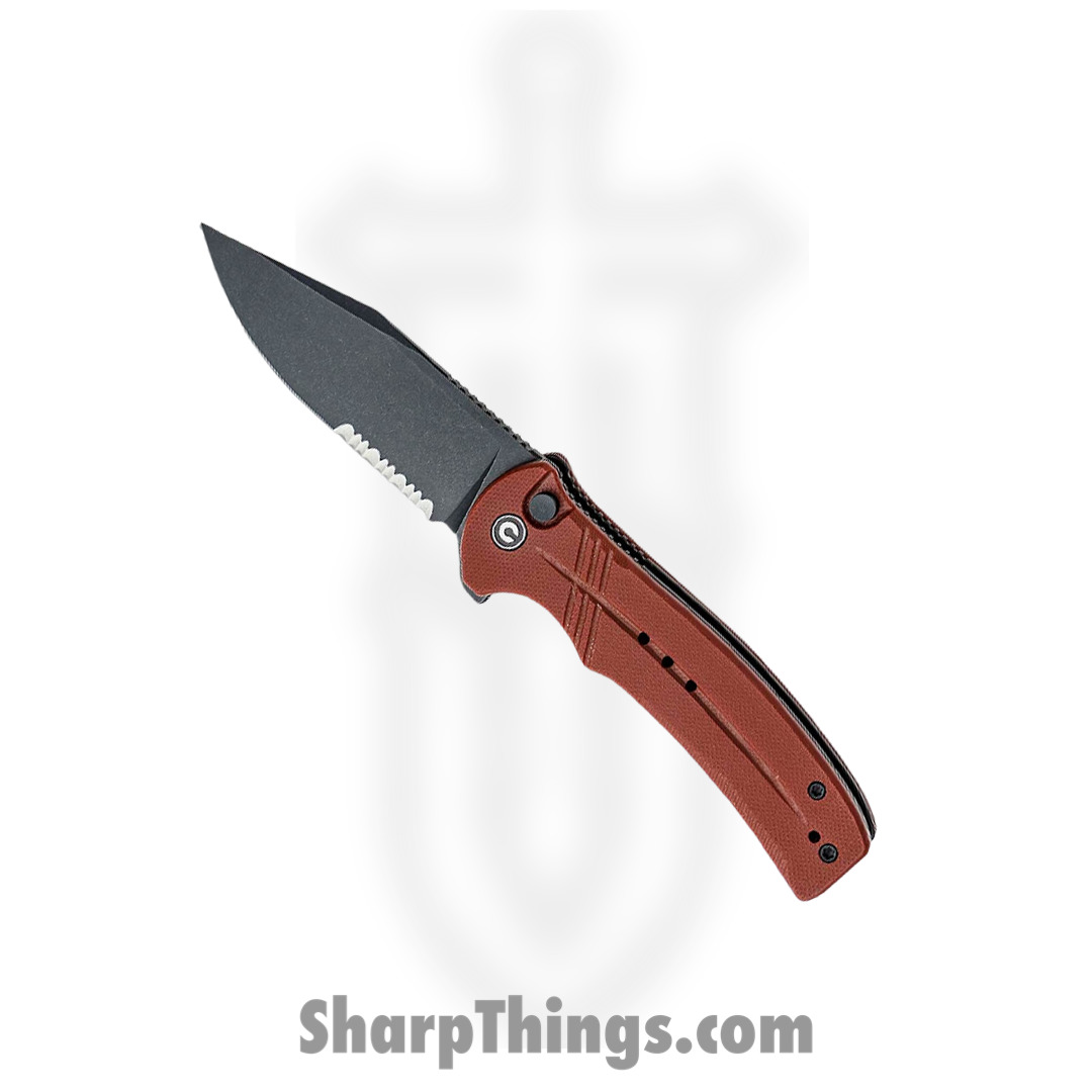 2de1ecc2-58bf-43eb-81e4-6ea04ec77f70_CIVC20038E2_1.jpg Civivi - CIVC20038E2 - Cogent Button Lock - Folding Knife - 14C28N Black Stonewash Clip Point - G10 - Burgundy - Image 1