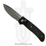 ProTech - BT2731 - Terzuola ATCF - Automatic Knife - Magnacut Stonewash Drop Point - Aluminum/FatCarbon - Black/Gray