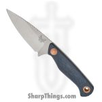 Benchmade - 203 - Dacian - Fixed Blade Knife - CPM MagnaCut Satin Spear Point - Denim Micarta - Blue