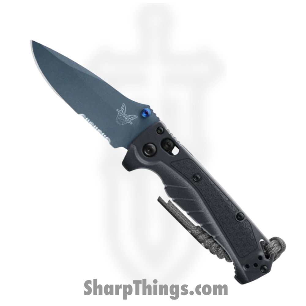 2e59a2e7-4e28-4840-b52d-df635e7c4633_18065SBT-01_1.jpg Benchmade - 18065SBT-01 - Mini Adira - Folding Knife - CPM MagnaCut Coated Drop Point P/S - Grivory - Tempest Gray - Image 1
