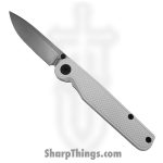 Tactile Knife Co. - 20-RT-MC01-TTGPW - Golfwall - Folding Knife - CPM MagnaCut Stonewash Drop Point - Titanium - White/Black