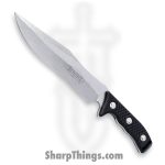 Microtech - 104-10 - Arbiter - Fixed Blade Knife - M390, 204P, Elmax, or XHP Stonewash Recurve - G10 - Black