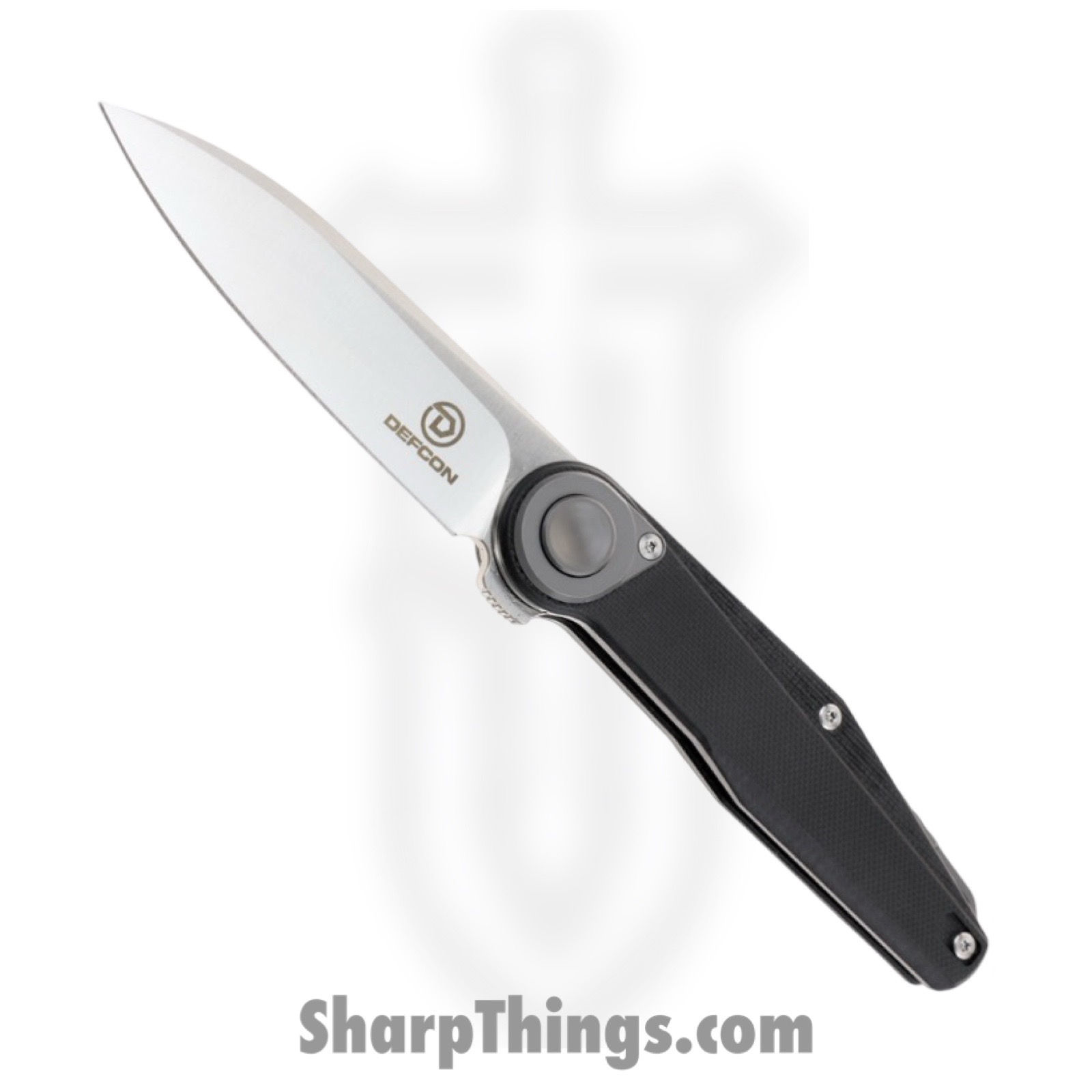 2f77542b-bb03-4df9-a7f7-2e4ae6dd625a_TF6010BK_1.jpg Defcon - TF6010BK - JK Series - Folding Knife - 14C28N Satin Drop Point - G10 - Black - Image 1