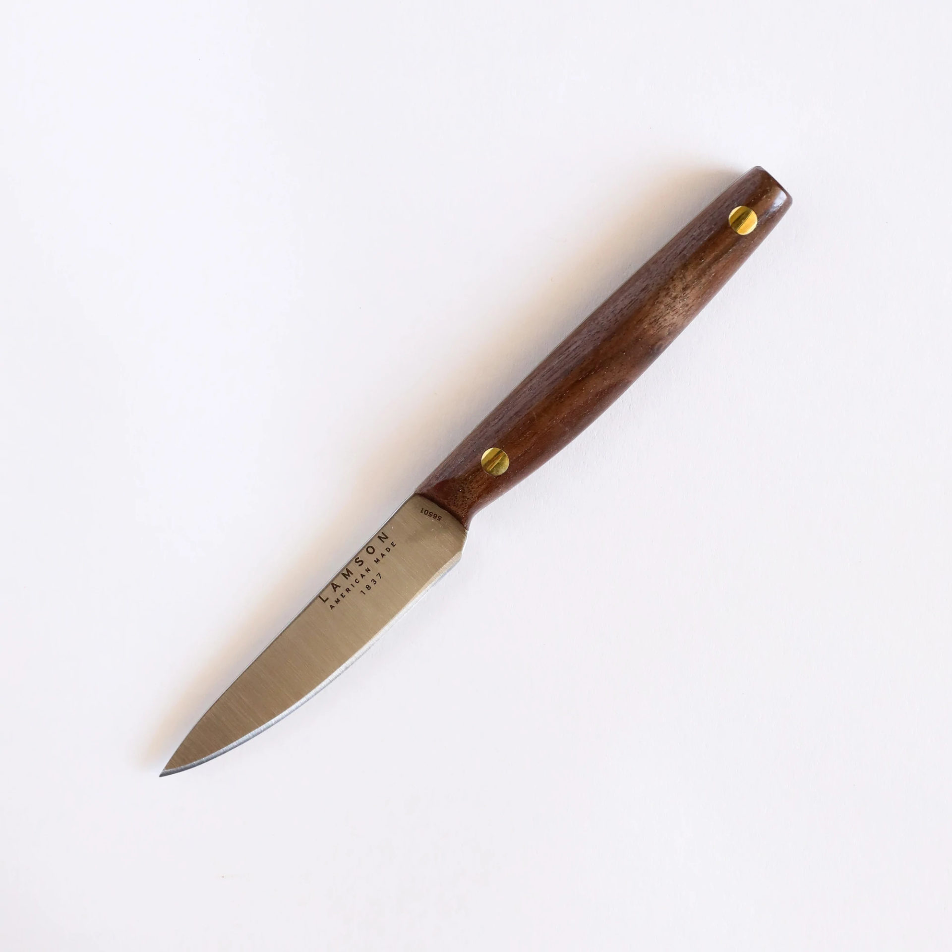 2fd896f5-b49d-4c61-bacd-5ebafd94a1e2_56501_1.jpg Lamson - 56501 - 3.5" Vintage Walnut Handle Paring Knife - Image 1