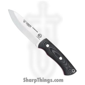 Cudeman - CUD206M - Bushcrafter - Fixed Blade Knife - Bohler N690 Satin Drop Point - Micarta - Black