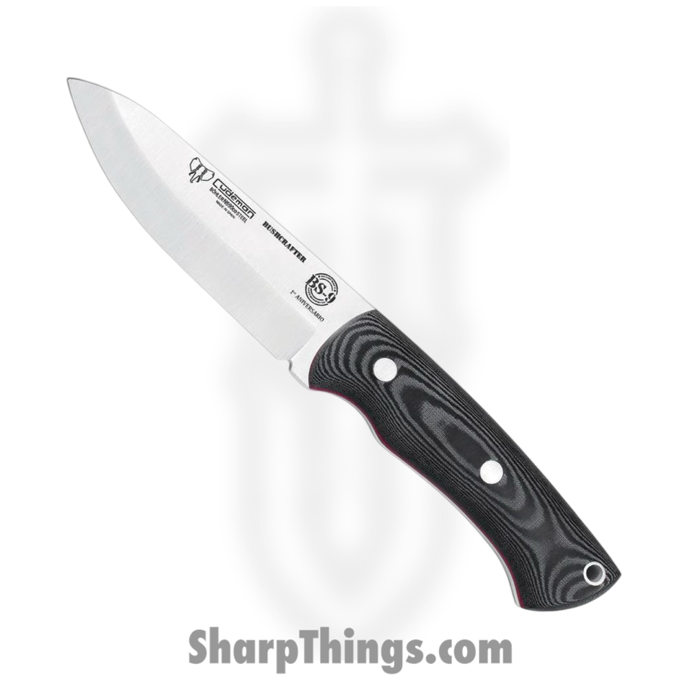 2feaed8d-10d3-47c0-af41-817caed3a16e_CUD206M_1.jpg Cudeman - CUD206M - Bushcrafter - Fixed Blade Knife - Bohler N690 Satin Drop Point - Micarta - Black - Image 1
