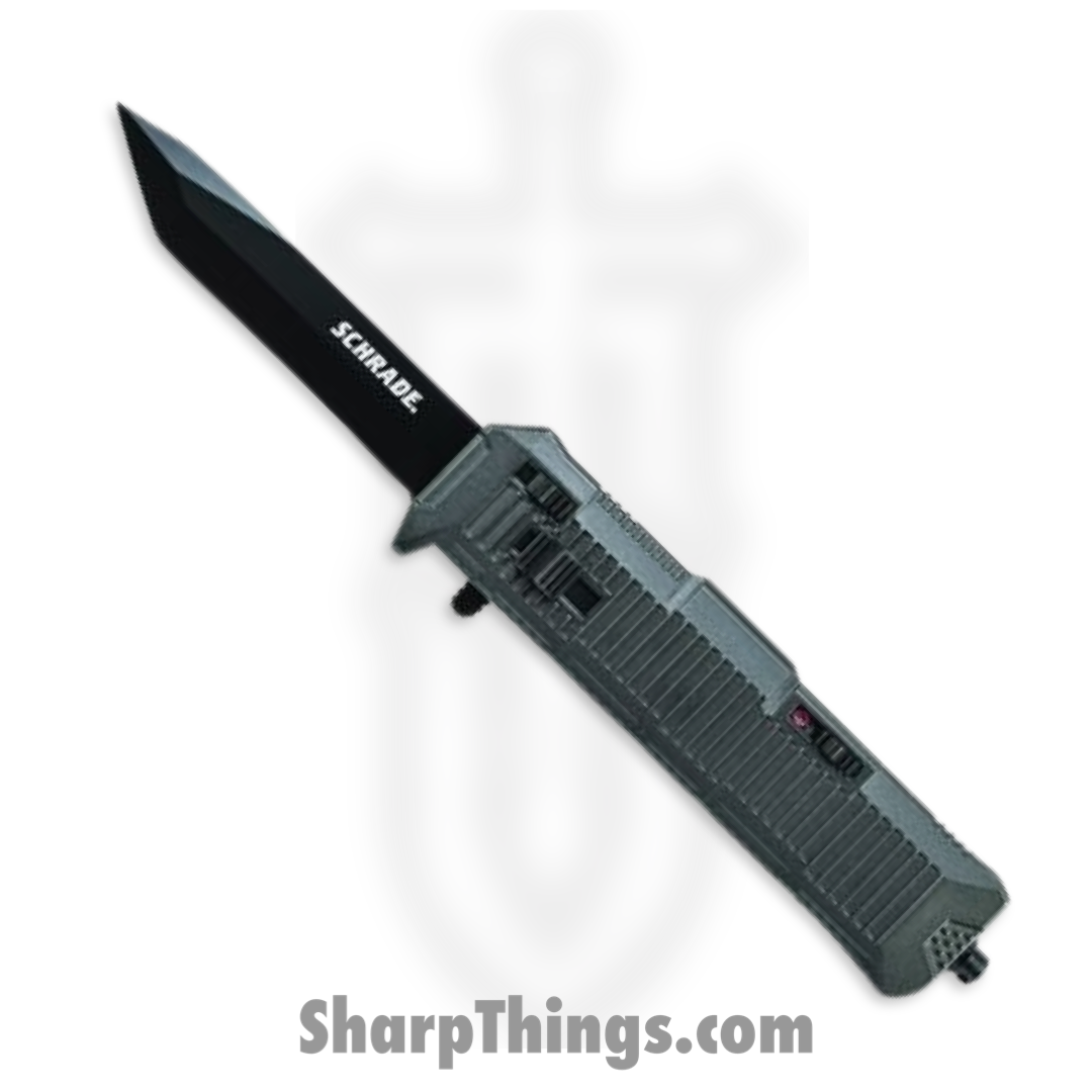 308f7aab-c8f9-4f15-9a41-19dd456a054b_SCHOTF7BS_1.png Schrade Knives - SCHOTF7BS - Extreme Survival - Assisted Open Knife - AUS-8 Blasted Drop Point - Aluminum - Black - Image 1
