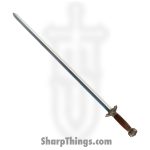 Cold Steel - CS88G - Gim Sword - Fixed Blade Knife - 1060 HC Satin - Redwood - Brown