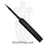 Dishonor Blades - DB-C1-FB-Blk - Chimera Edc - Fixed Blade Knife - Uddeholm Rigor (A2) Flat Black Coated Mod. Wharncliffe - G10 - Black