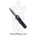 Microtech - 138-10AP - Troodon - OTF Auto - Elmax, M390, 204P Apocalyptic Dagger - 6061-T6 Aluminum - Black
