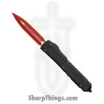 Microtech - 122-1SL - Ultratech Sith Lord - OTF Auto - Elmax, M390, 204P Coated Dagger - 6061-T6 Aluminum - Black
