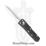 Microtech - 230-10 - UTX-85 - OTF Auto - Elmax, M390, 204P Stonewash Spartan - 6061-T6 Aluminum - Black
