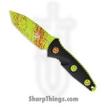 Microtech - 114M-1Z - Socom Alpha Mini - Fixed Blade Knife - Zombie Green Tanto - G 10 - Black Green