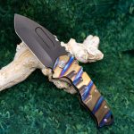 Medford Knife - MK012SPT-03A1-TSCS-BP - Praetorian T - PVD Tanto Folding Knife - S35VN - Tiger Stripes