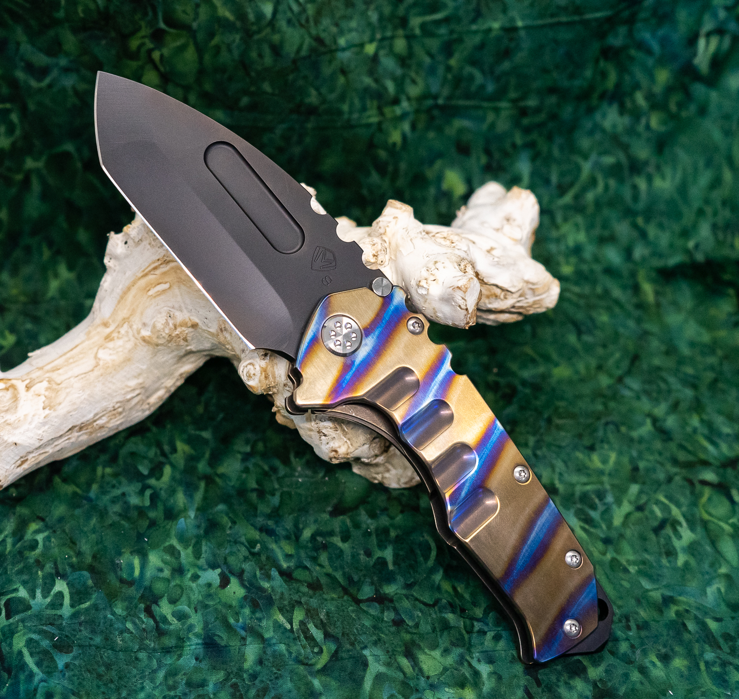 32d4eda3-4760-43ad-abce-47ad4a8af2d5_MK012SPT-03A1-TSCS-BP_1.jpg Medford Knife - MK012SPT-03A1-TSCS-BP - Praetorian T - PVD Tanto Folding Knife - S35VN - Tiger Stripes - Image 1