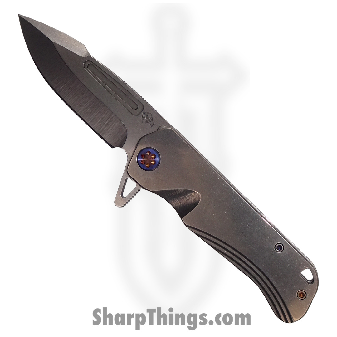 32f8a100-4995-4b70-8cbe-3ab6be3973d5_MK2004TQ-01TM-TFCF-Q4_1.jpg Medford Knife - MK2004TQ-01TM-TFCF-Q4 - Proxima - S45VN Tumbled - Tumbled Handle - Flamed HW/Clip - Image 1