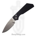 ProTech - 201 - Strider PT+ Strider - Automatic Knife - Mangnacut - Stonewash - Black