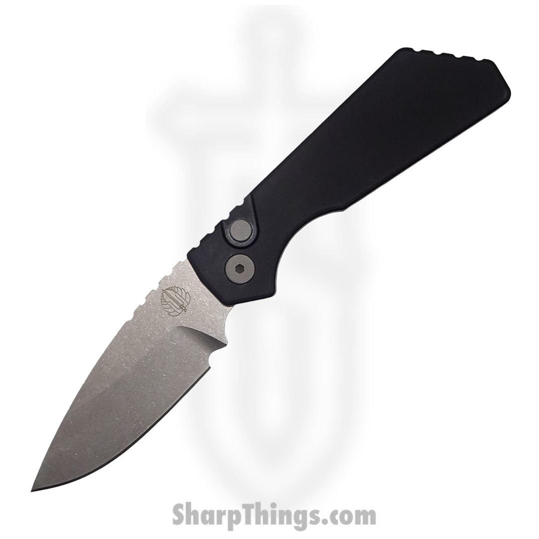 34031e73-5b14-4544-a48b-7b38257dc3c5_201_1.jpg ProTech - 201 - Strider PT+ Strider - Automatic Knife - Mangnacut - Stonewash - Black - Image 1