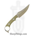 T.Kell Knives - GidV3g10ODgr - Gideon V3 - Fixed Blade Knife - Nitro V Coated Trailing Point - G10 - OD Green