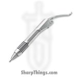 Microtech - 401-SS-SW - Siphon Pen II - Bead Blasted - Stainless Steel - Stainless