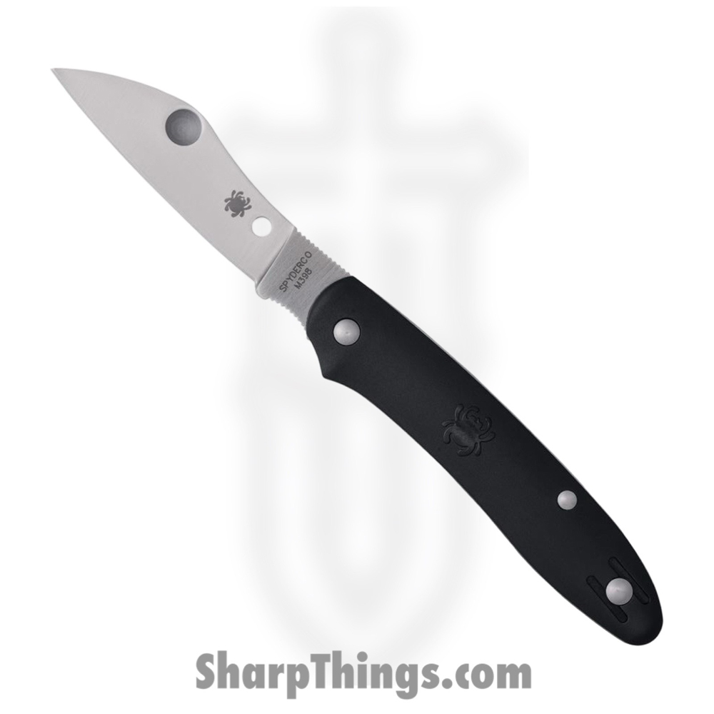 34e9b301-8cf1-44d0-811e-cc0dd373aa9c_SC267BKP_1.jpg Spyderco - SC267BKP - Large Roadie - Folding Knife - Bohler M390 Satin Sheepsfoot - Plastic - Black - Image 1