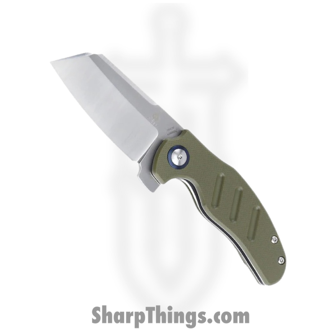 34ef752a-7bea-4b34-af8d-fc33515f57f2_KIV3488C2_1.jpg Kizer Cutlery - KIV3488C2 - Sheepdog - Folding Knife - 154CM Satin Sheepsfoot - G10 - Green - Image 1