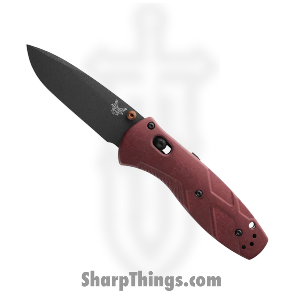 3547c4c6-f43a-416b-a57f-41868c6ac198_585BK-04_1.jpg Benchmade - 585BK-04 - Mini Barrage - Folding Knife - CPM S30V Coated Drop Point - Richlite - Red - Image 1