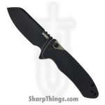 Kubey - KUB336F - Creon - Folding Knife - AUS-10A Coated Reverse Tanto - G10 - Black Tan