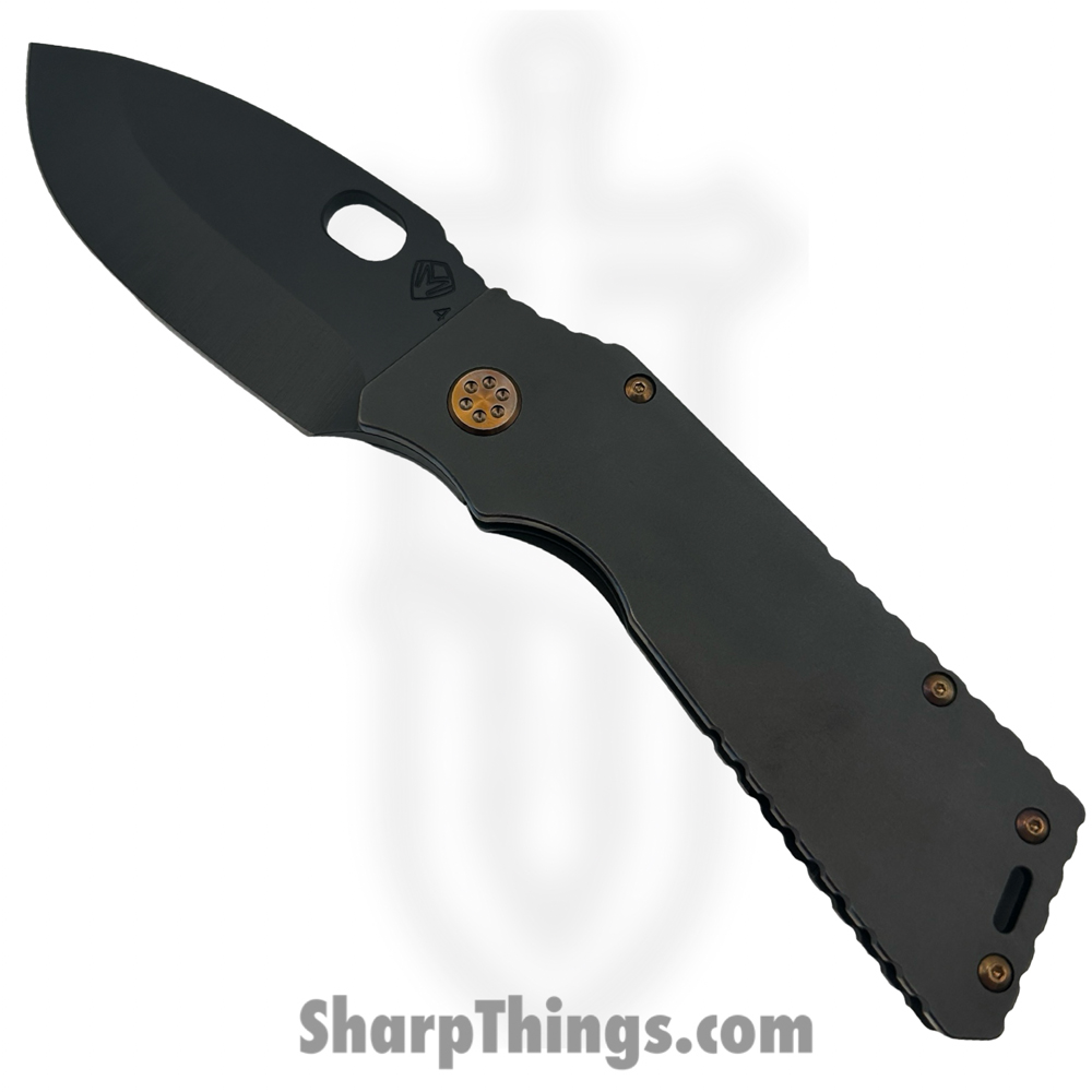 35759142-c7b3-43cd-81b6-560c8eba703e_MK014SPQ-30PV-T3C3-Q4_1.jpg Medford Knife and Tool - MK014SPQ-30PV-T3C3-Q4 - TFF-1 - Folding Knife - S45VN Coated Drop Point - Titanium - Black - Image 1