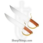 Cold Steel - CS88BF - Butterfly Swords - Fixed Blade Knife - 1055 Carbon Polished - Hardwood - Brown