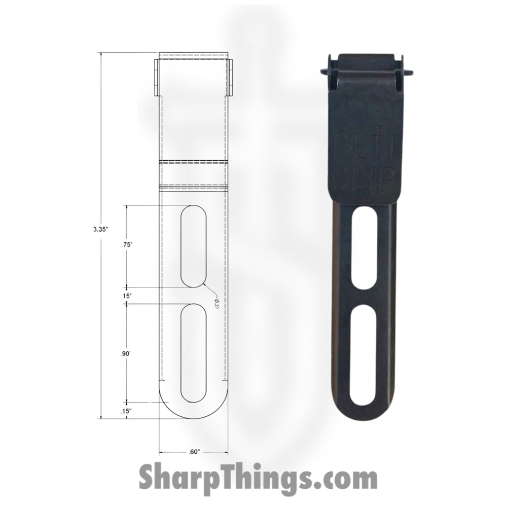 36597308-3e6f-47da-946e-a9c79f45c7f4_238-DSLIM33_1.jpg ULTICLIP - 238-DSLIM33 - SLIM 3.3 - Steel - Black - Image 1