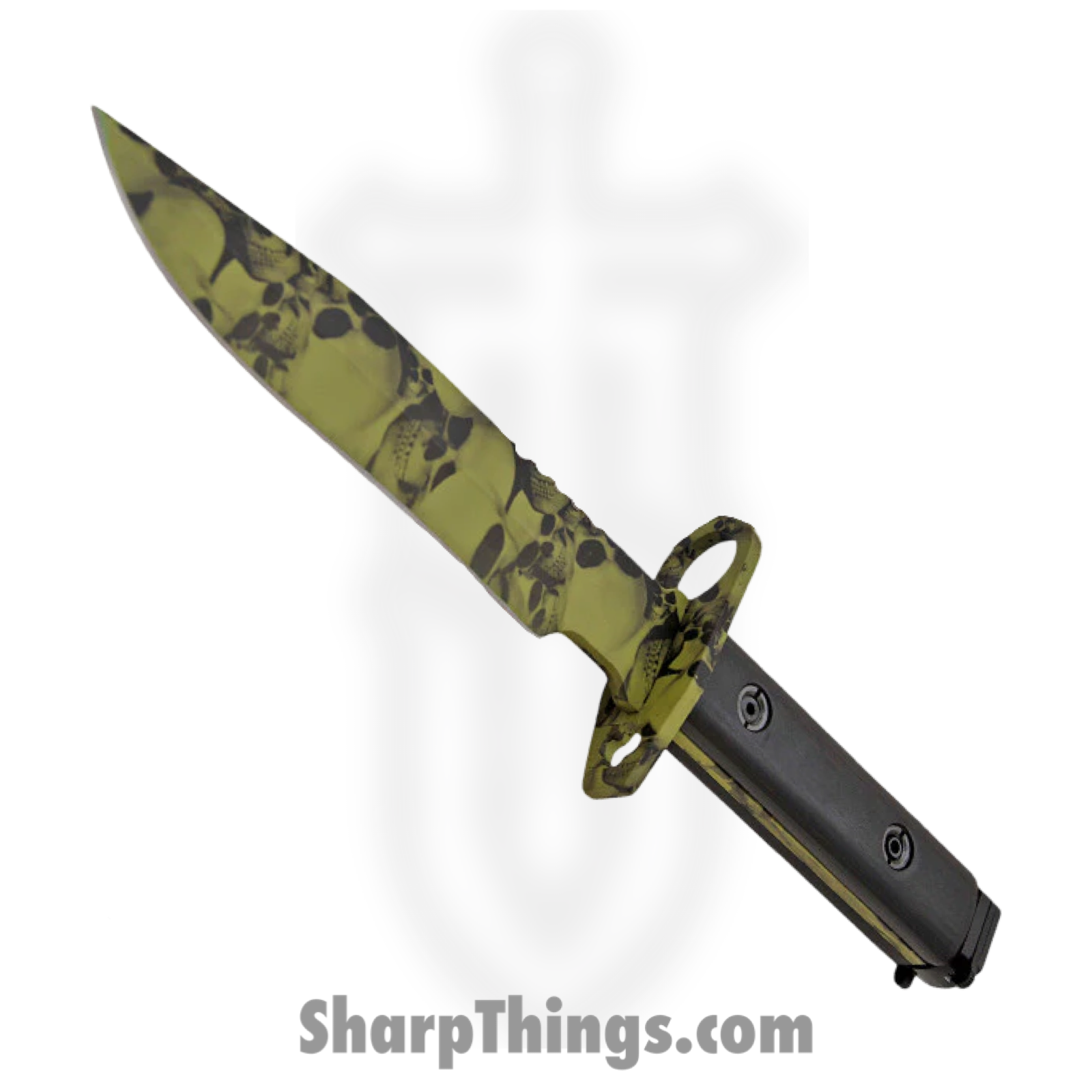 36f2ef54-1e5d-4450-a7fd-ba7ebdfd365b_YF-01-GR_1.png Shadow Ops - YF-01-GR - Undead AR-15 Bayonet - Fixed Blade Knife - Forged Steel Drop Point - ABS - Green - Image 1
