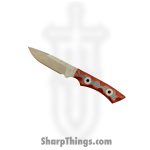T.Kell Knives - PiranaG10Brm - Piranha - Fixed Blade Knife - Nitro V Coated Clip Point - G10 - Brimstone