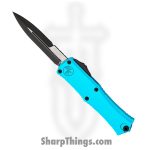 Microtech - 1701M-1TQ - Mini Hera II - OTF Auto - M390MK Black Bayonet - Aluminum - Turquoise